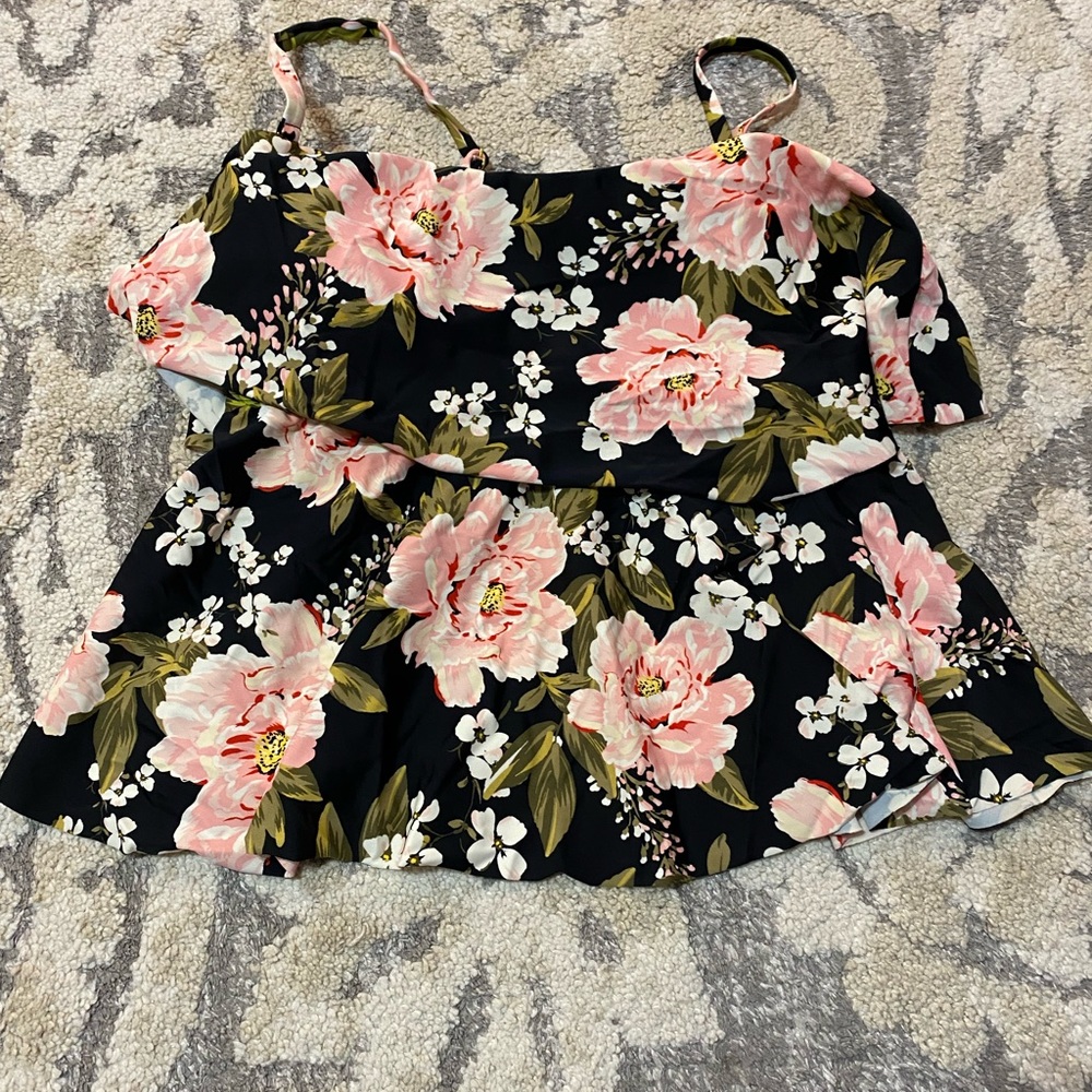 Floral Swim Bathing Suit Top